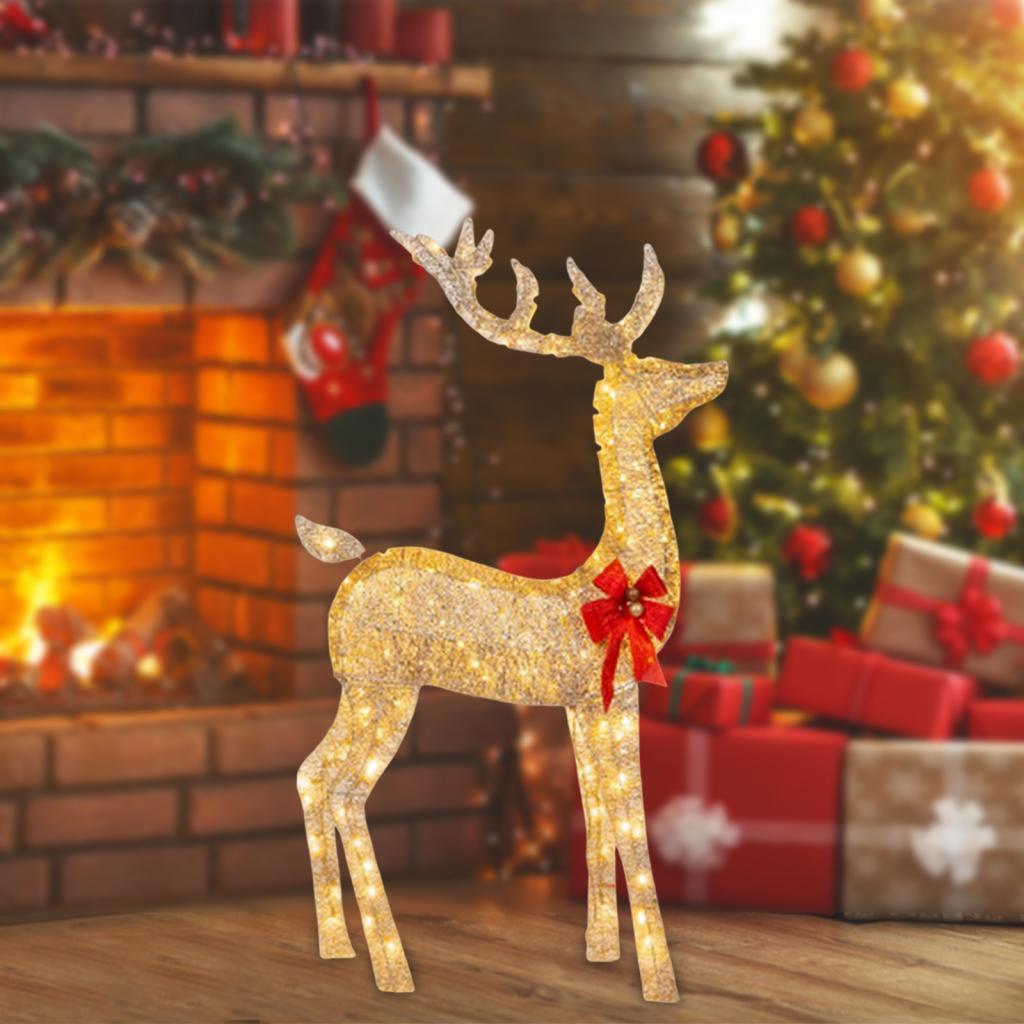 Warmweiße Weihnachts-Rentier-L – Lighting Christmas Decor Bewertung und Preis