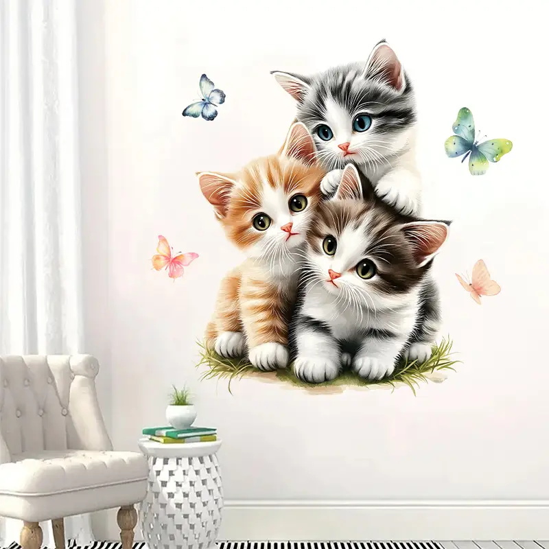 Drei Katzen mit Schmetterlings – Lighting Mcqueen Bedroom Decor Bewertung und Preis
